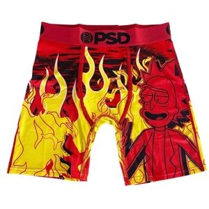 PSD Red and Yellow Graphic Boxer Briefs Mens Size Small